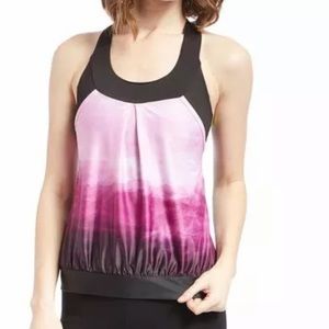 Moxie Sz M Cycle Tank Violet Iris Plum Pink Purple